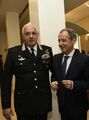 Gustavo Cioppa con il Gen. TeoLuzzi, Comandante Generale CC